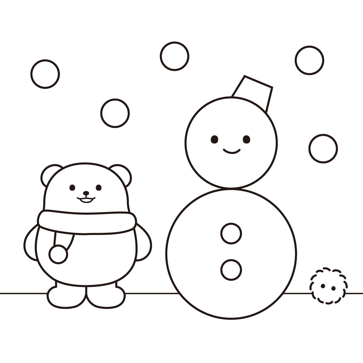 「まるをさがそう」ぬりえのサムネイル画像