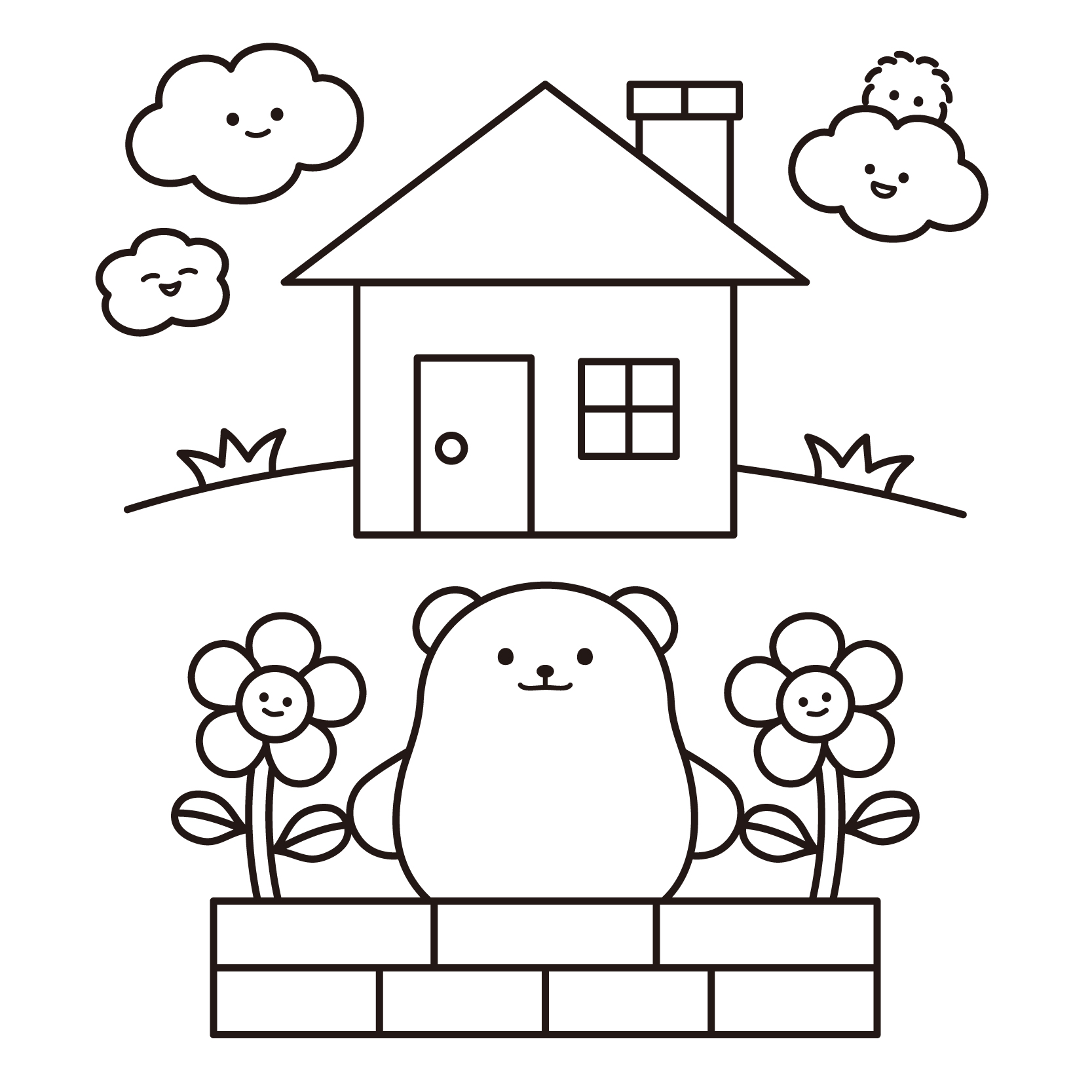 無料プリント（ぬりえ）